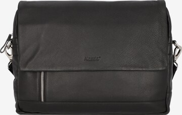 Borsa messenger 'Oro' di Alassio in nero: frontale