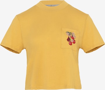 Volcom T-Shirt 'Pocket Dial' in Gelb: predná strana