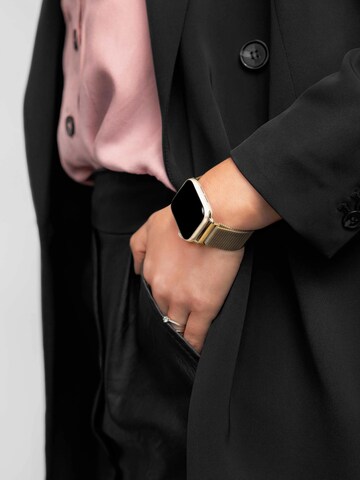 HIRSCH Armbänder Digitaal horloge 'Milanaise for Apple Watch' in Goud