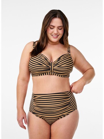 Swim by Zizzi - Reductor Top de bikini 'Tenna' en marrón