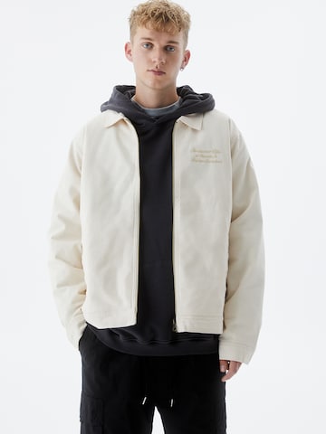 Pull&Bear Between-Season Jacket in White: front