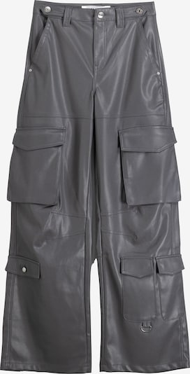 Bershka Cargobukser i mørkegrå, Produktvisning