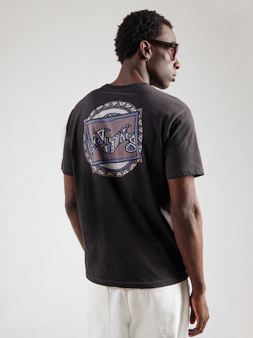 T-Shirt 'CRAYON WAVE' BILLABONG en noir : devant