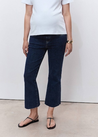 MANGO Boot cut Jeans 'Bootmum' in Blue: front