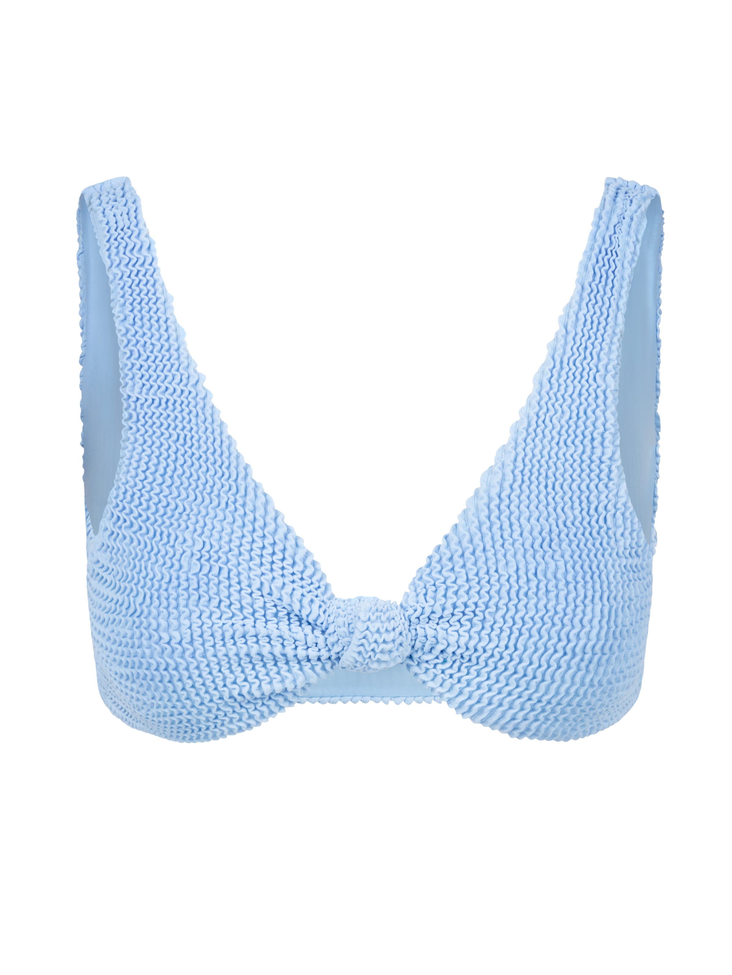 Moda Minx Bikini top in Blue: front