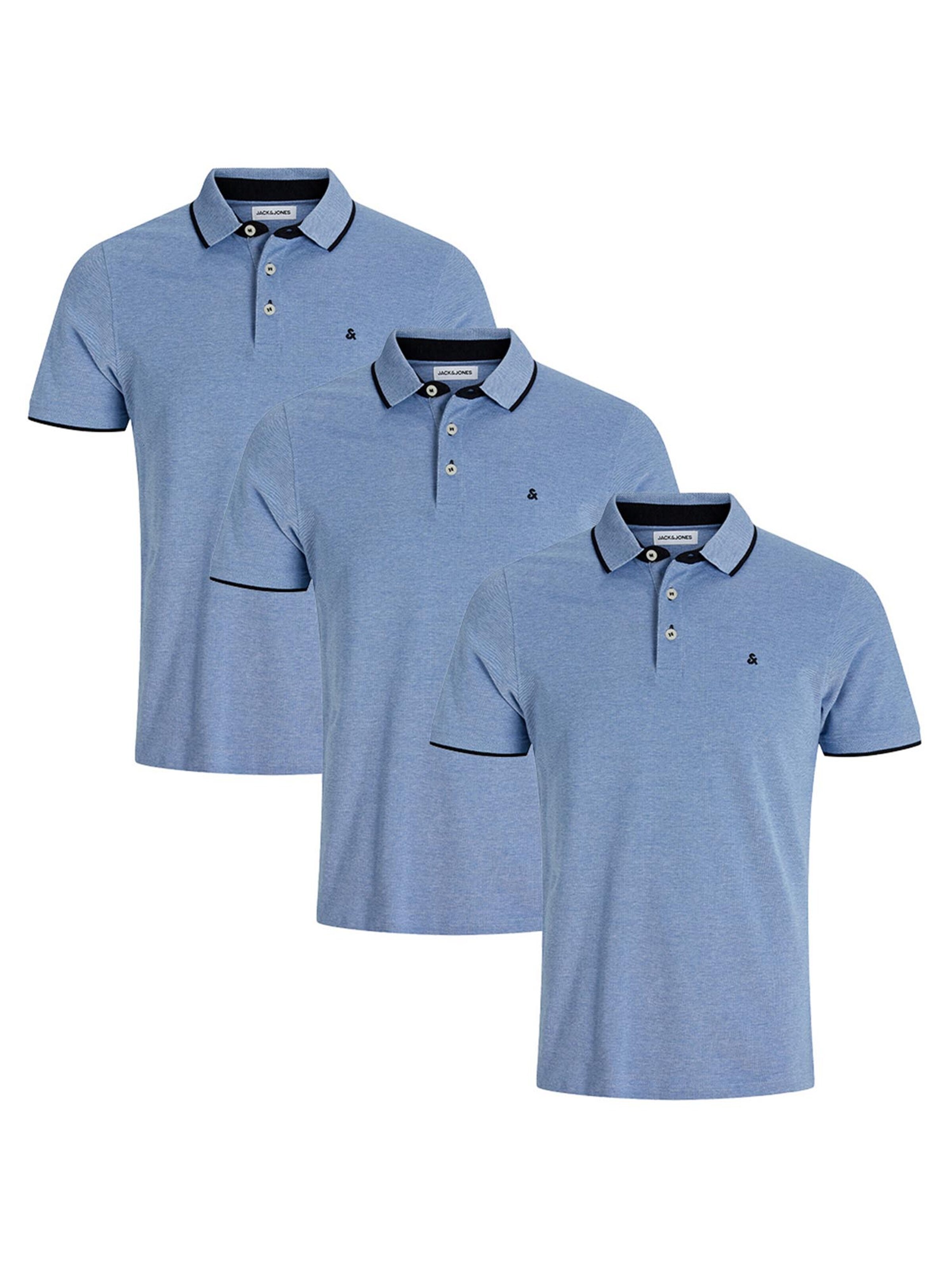 JACK & JONES Shirt 'Paulos - Slim Fit' in M/Regular in de kleur Navy, Productweergave