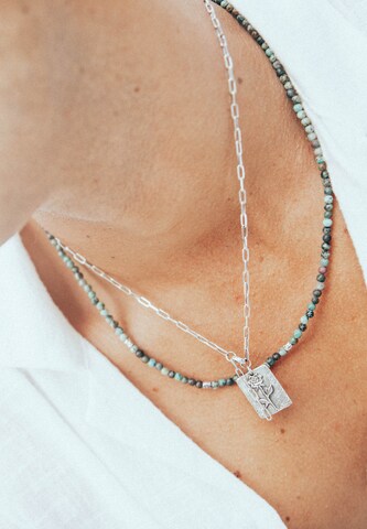 Chaîne Haze&Glory en argent : devant