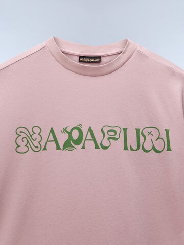 NAPAPIJRI Футболка 'Acadia' в Ярко-розовый