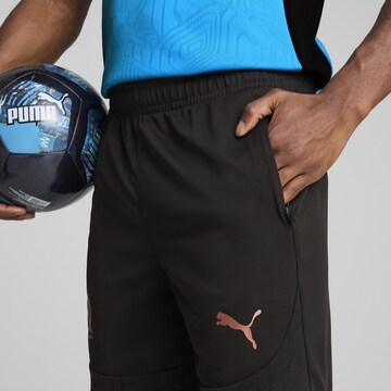 PUMA Regular Sporthose 'Olympique de Marseille' in Schwarz