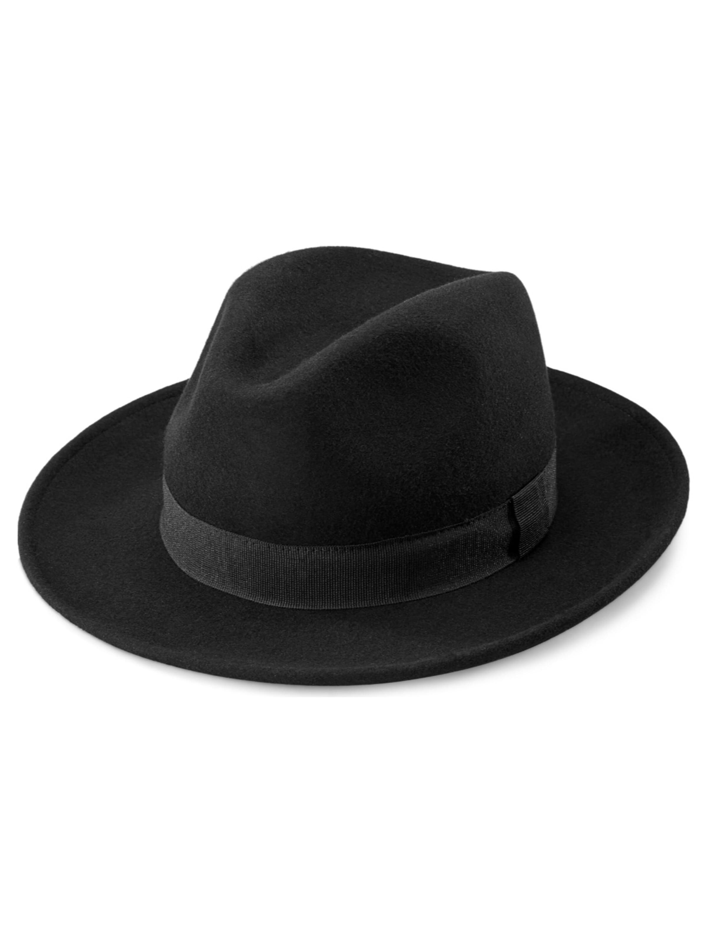 Fawler Hat 'Alessandria' i sort: forside