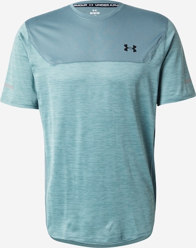 Sportiniai marškinėliai 'Tech Utility' iš UNDER ARMOUR, spalva – melsvai pilka / mėtų spalva / juoda, Prekių apžvalga