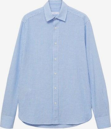 MANGO TEEN Regular Fit Hemd in Blau: predná strana