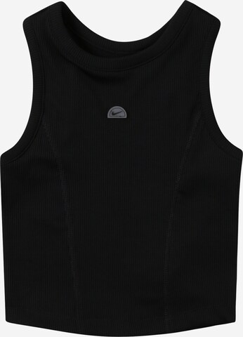 NIKE Sports top 'NVLTY' in Black: front