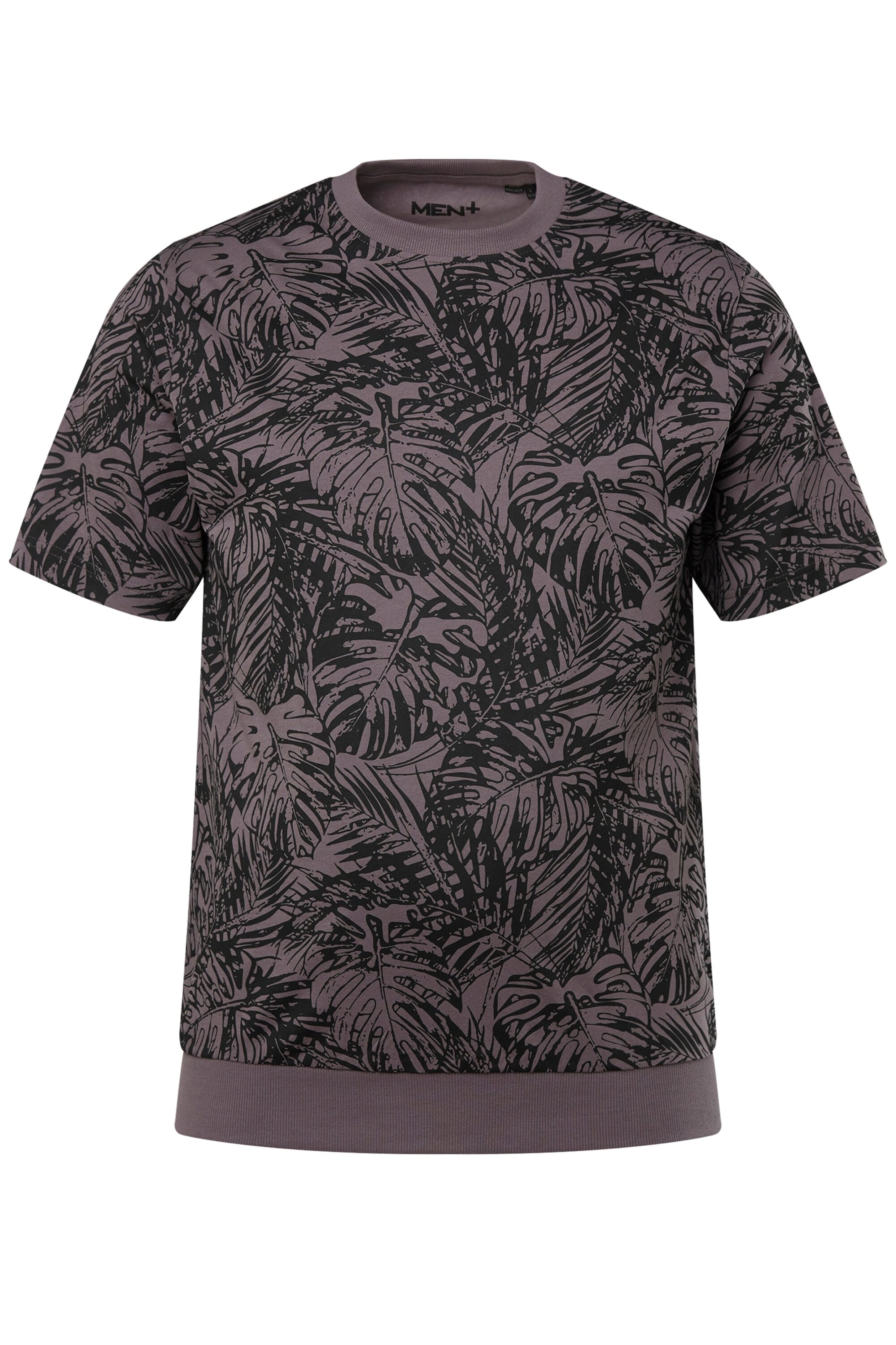 Men Plus Shirt in Grey: front