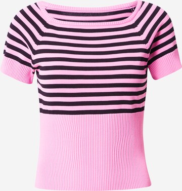 T-shirt 'Sienna' Bella x ABOUT YOU en rose : devant
