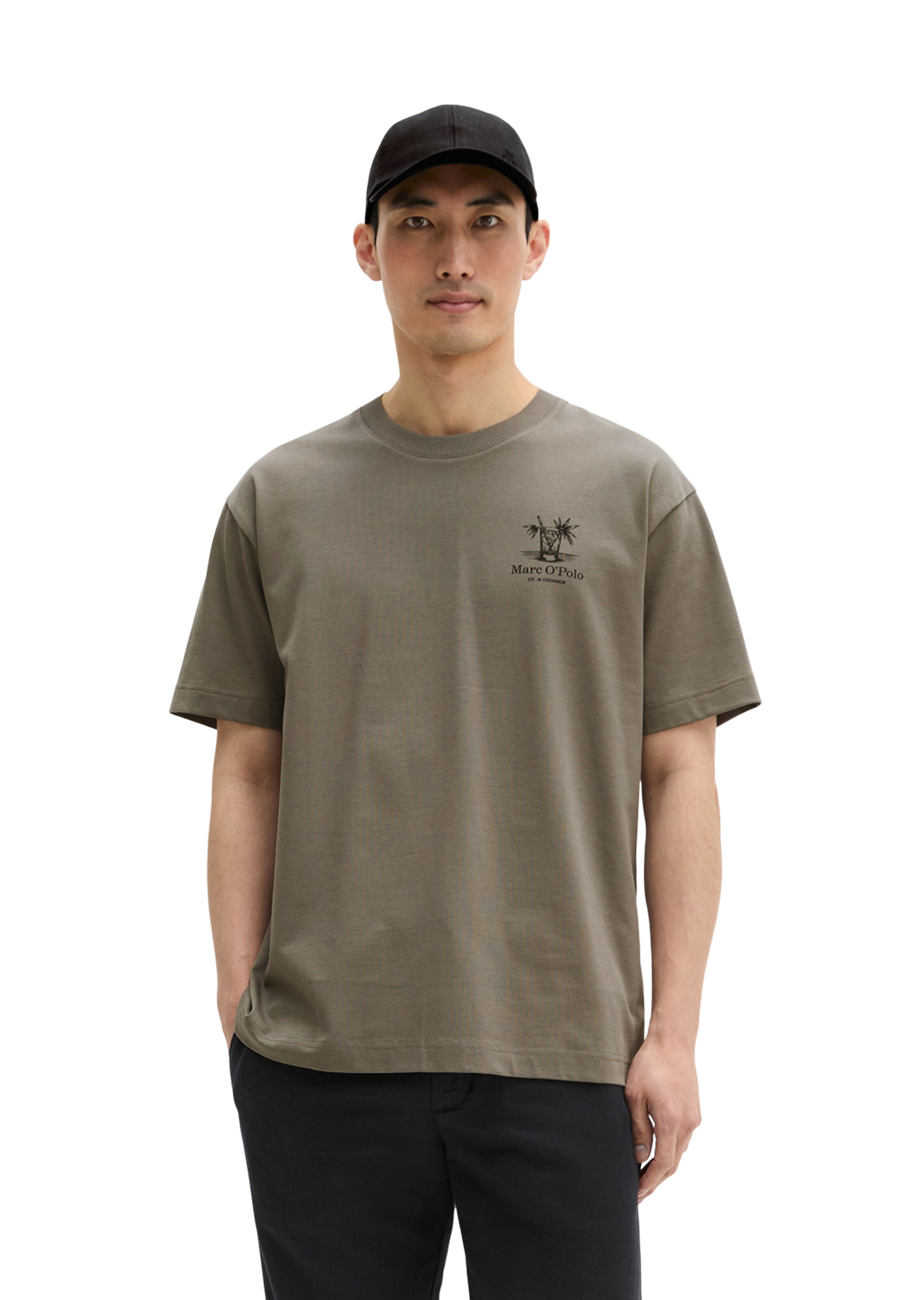 Marc O'Polo Shirt in Brown: front