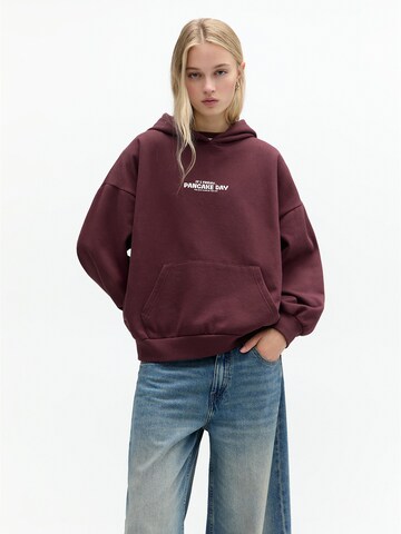 Pull&BearSweater majica - crvena boja