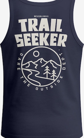 Neverless Shirt 'Trail Seeker' in Blue: front