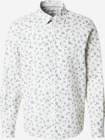 s.Oliver Средняя посадка Рубашка в Белый: спереди