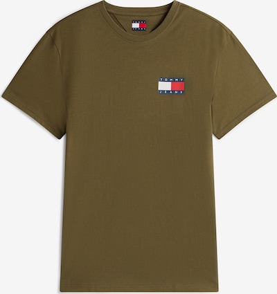 Marškinėliai 'ESSENTIAL' iš Tommy Jeans, spalva – mėlyna / rusvai žalia / raudona / balta, Prekių apžvalga