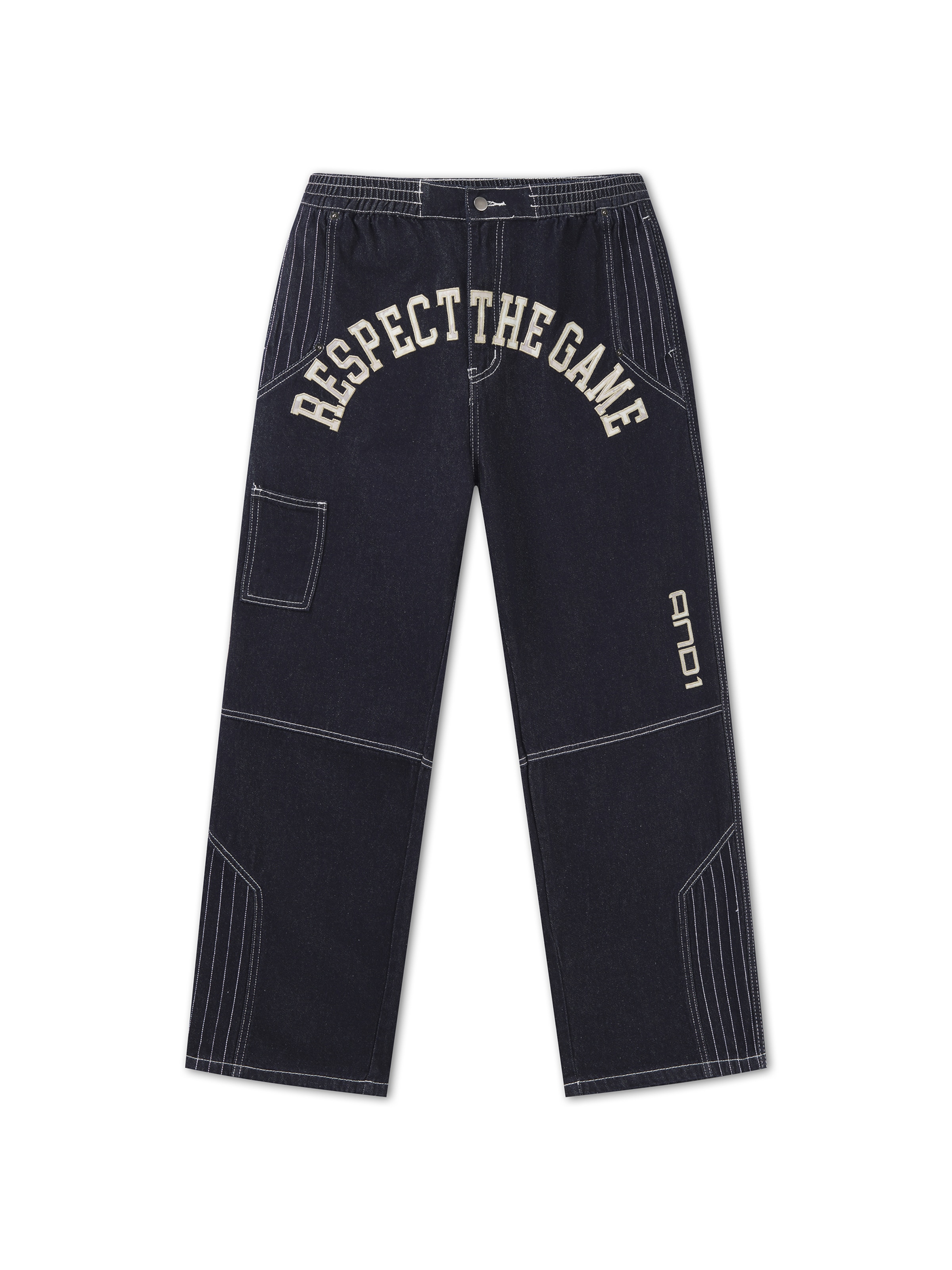 Loosefit Jean 'Respect The Game' AND1 en bleu : devant