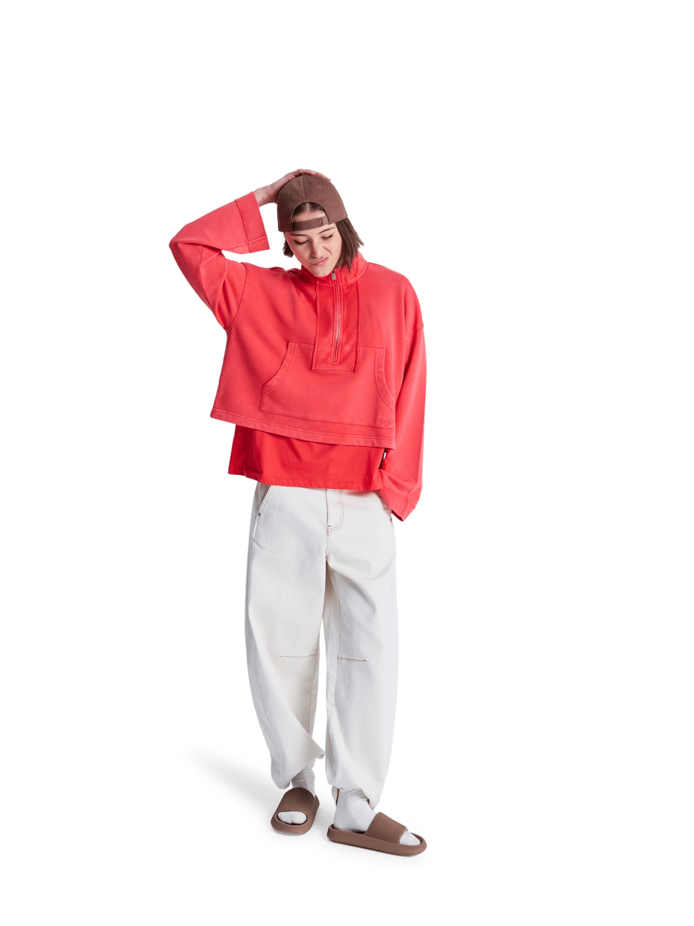 ROXY Sweatshirt 'Stars Catcher' in Red