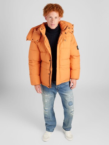 Calvin Klein Jeans Winter Jacket in Orange