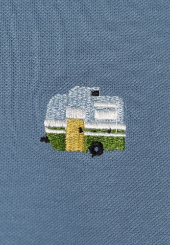 GREENBOMB Shirt 'Lifestyle Caravan' in Blue