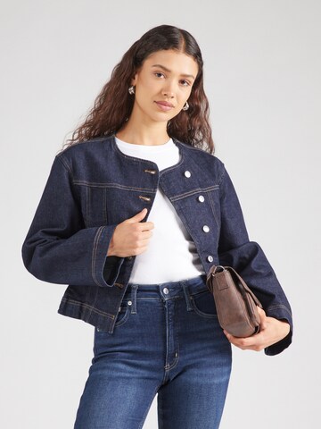 Gina Tricot Between-season jacket in Blue: front