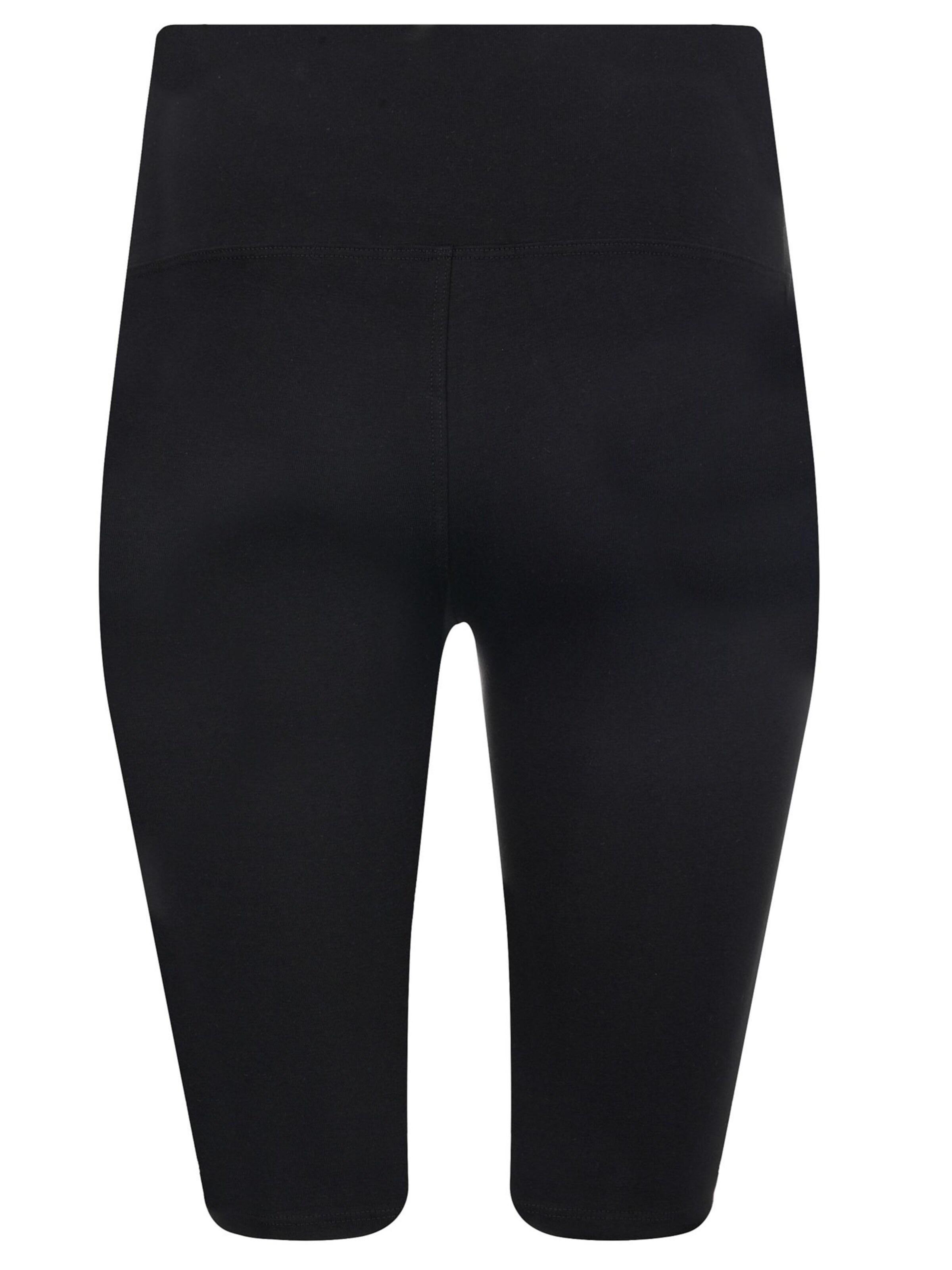 Evoni Slimfit Leggings 'knielang aus Baumwolle'‌ in Schwarz