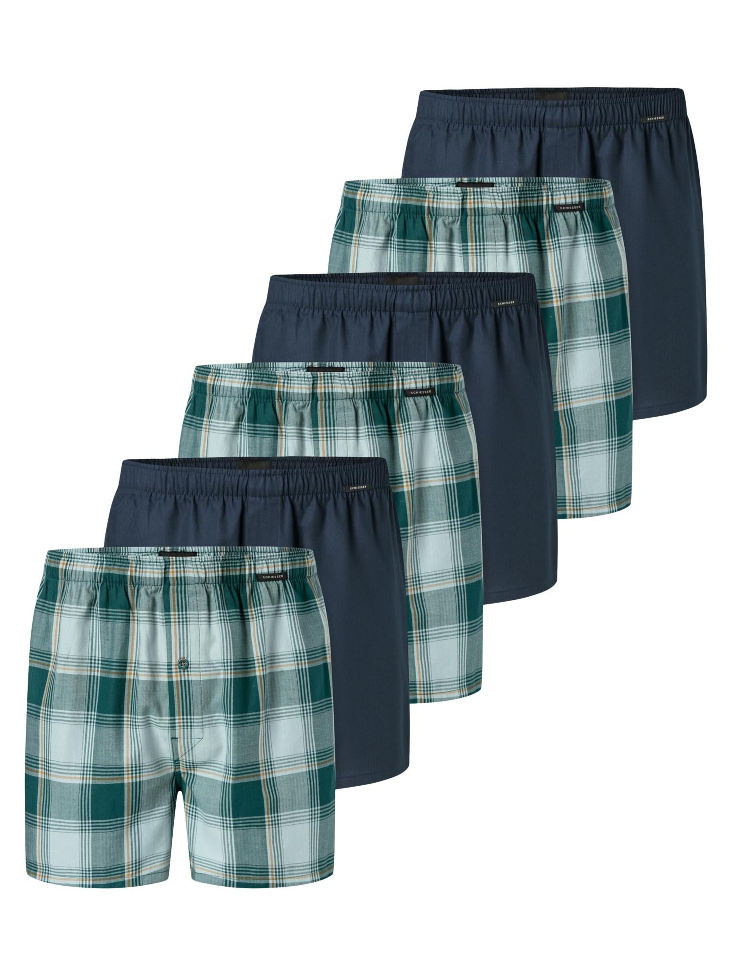 SCHIESSER Boxershorts 'Web' in M in de kleur Blauw, Productweergave
