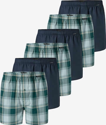 SCHIESSER Boxer shorts 'Web' in Blue: front