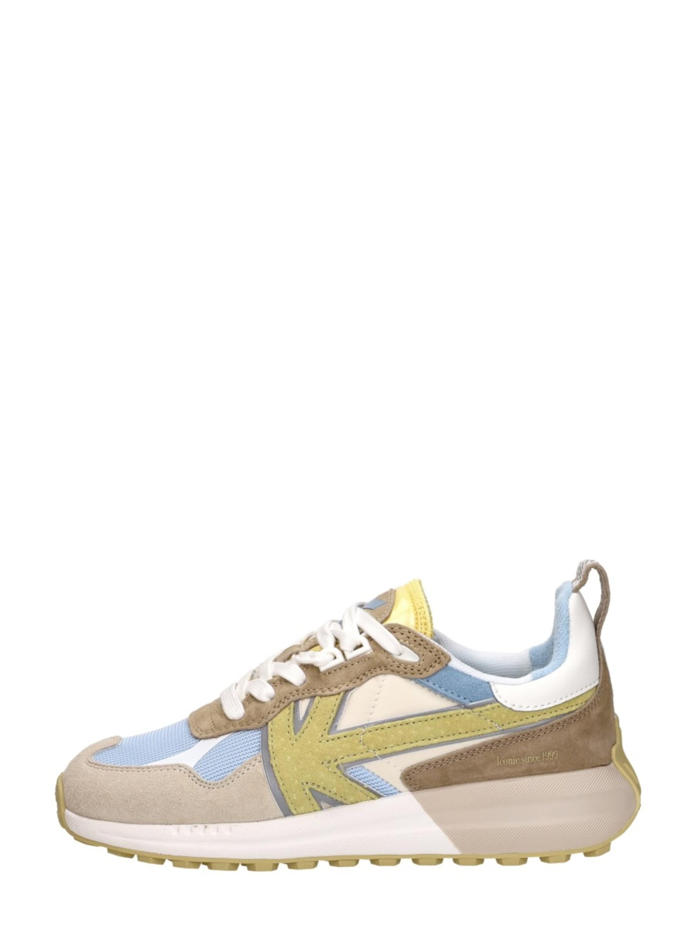 Kaotiko Sneakers laag 'Detroit' in Geel: voorkant