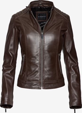 Veste mi-saison bugatti en marron : devant