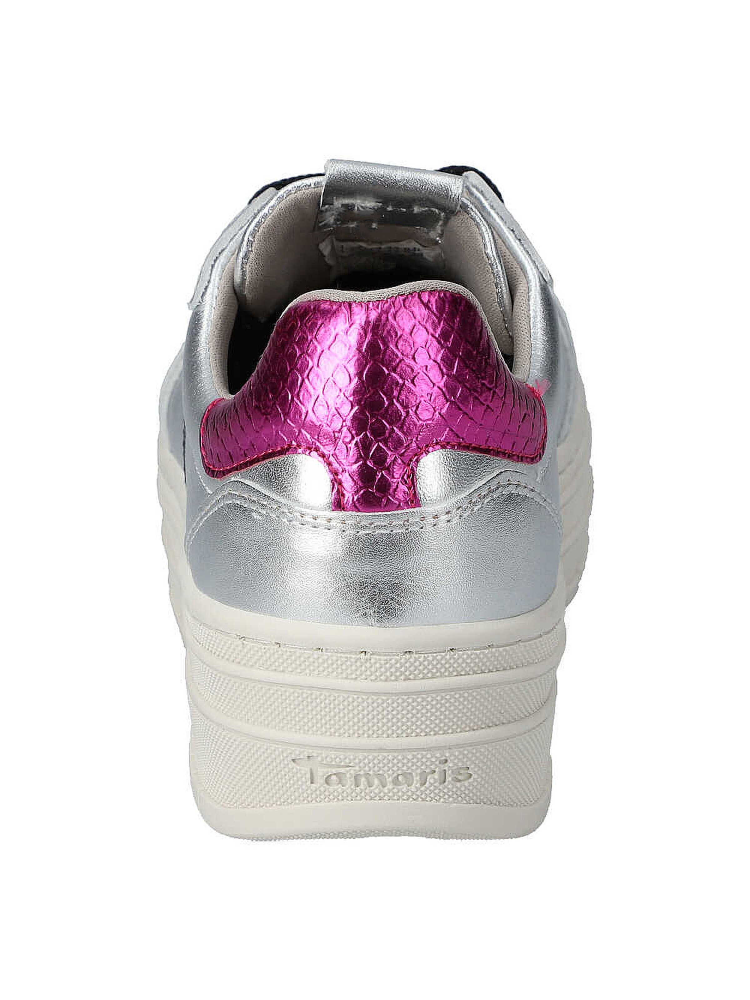 Tamaris Sneakers laag in Zilver