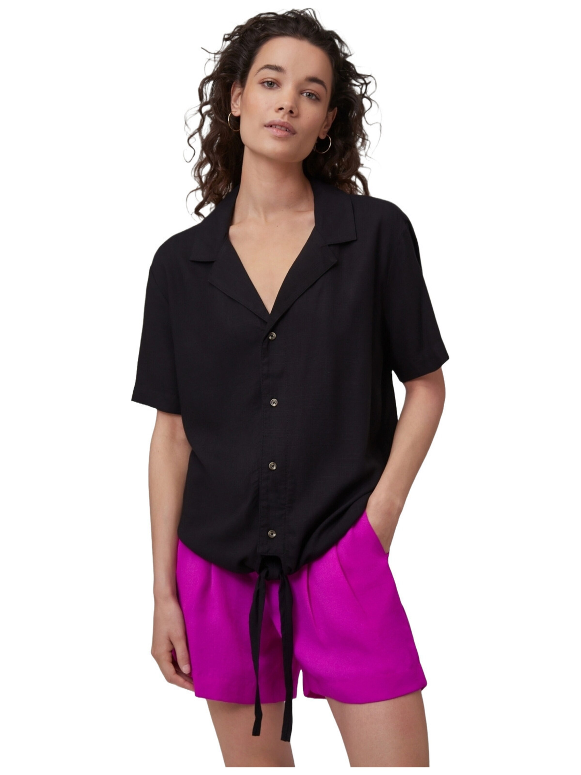 T-shirt 'O'Neill Cali Woven' O'NEILL en noir : devant