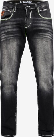 Rusty Neal Regular Jeans 'TOYAMA' in Zwart: voorkant