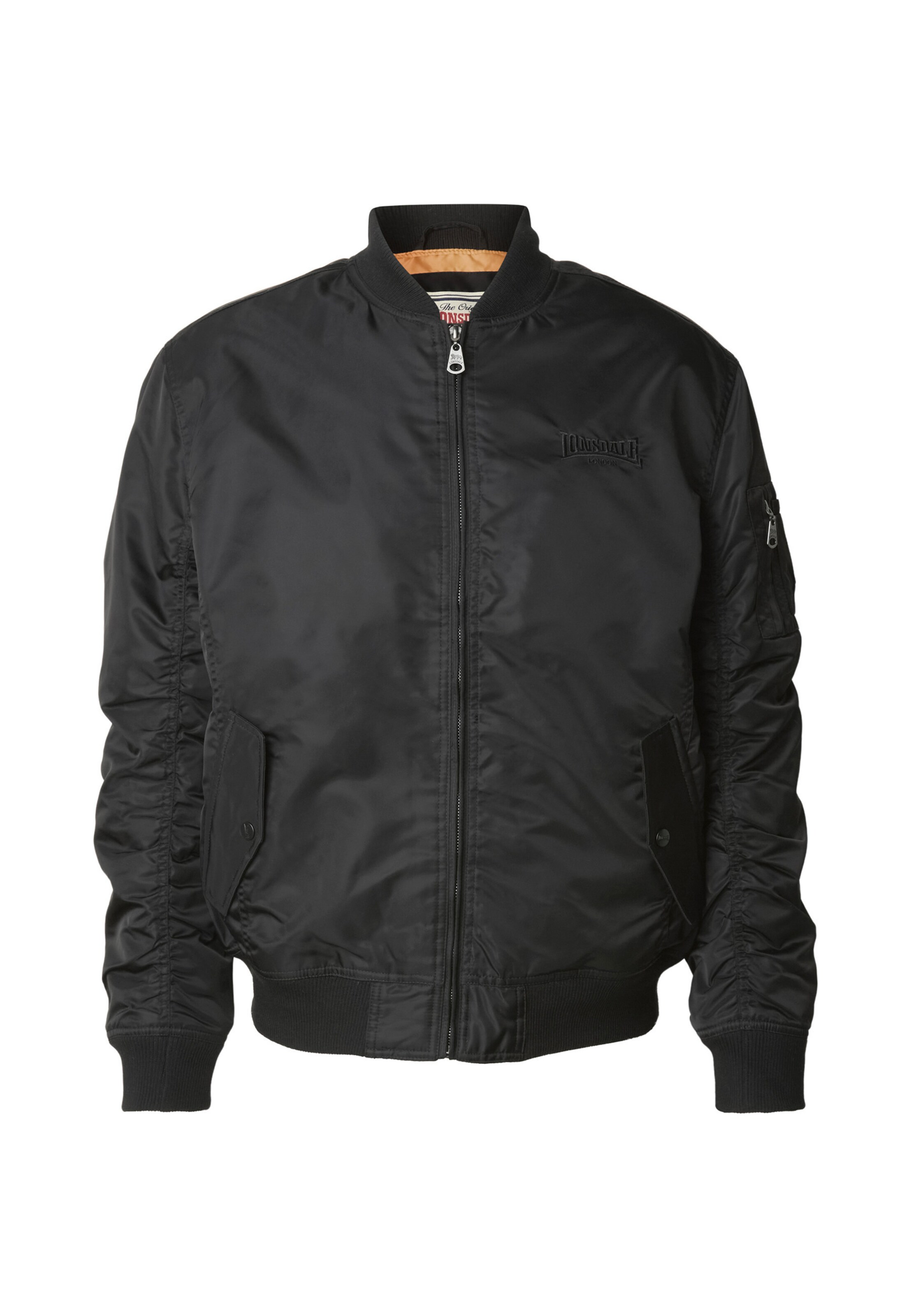 Lonsdale London Between-season jacket 'Poolstock' in Black: front