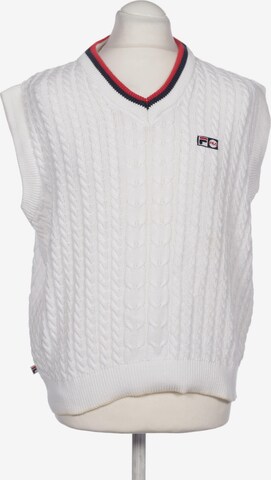 FILA Sweater & Cardigan in L-XL in White: front