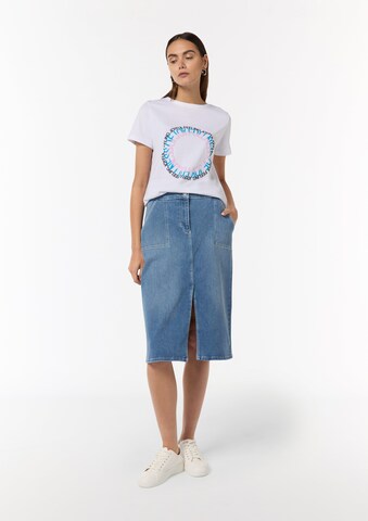 T-shirt comma casual identity en blanc