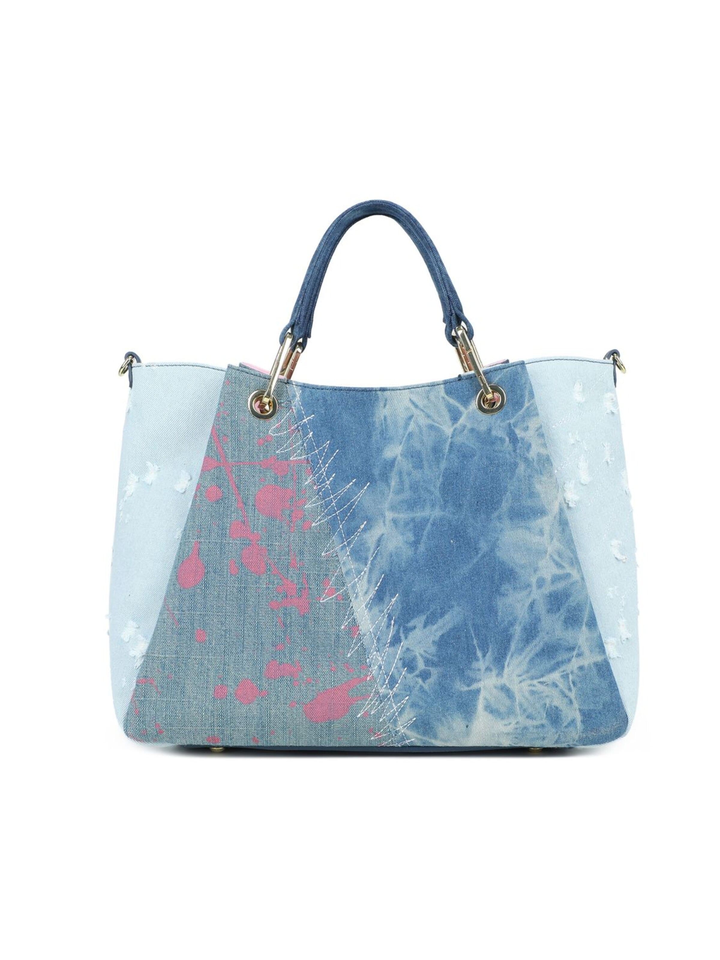Borsa a mano 'Amy Jeans' di Braccialini in blu