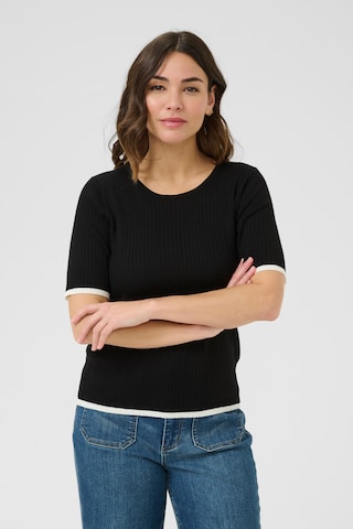 Kaffe - Pullover 'KALizza' em preto: frente