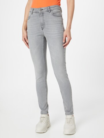 Skinny Jean TAIFUN en gris : devant