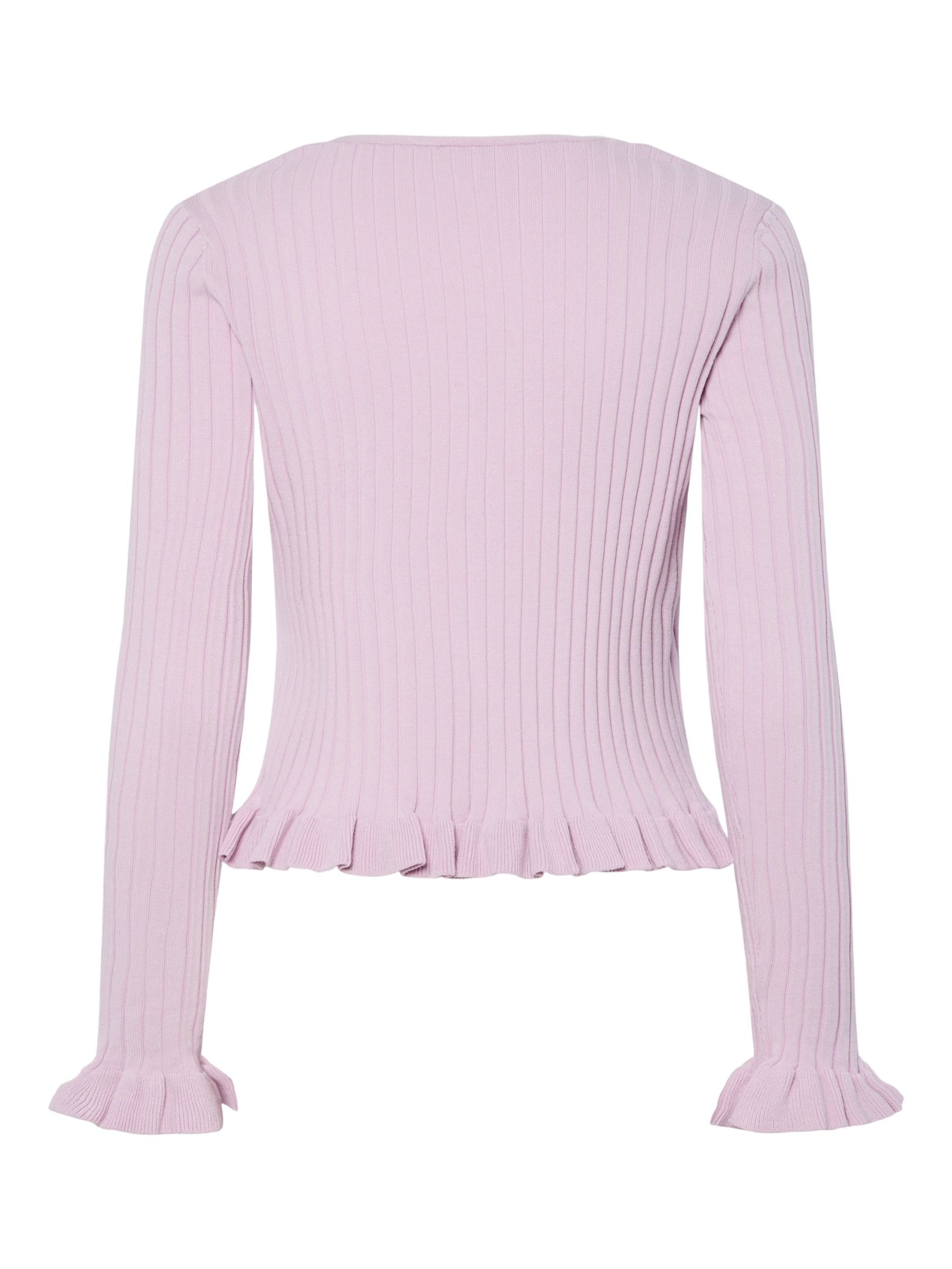 PIECES Gebreid vest 'PCRagnhild' in Lila