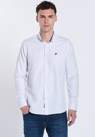 DENIM CULTURE Regular fit Overhemd 'FYODOR' in Wit: voorkant