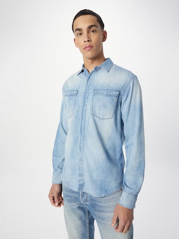 REPLAY Regular fit Skjorta i blå: framsida