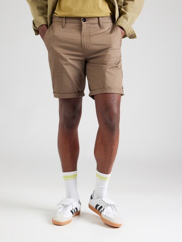 G-STAR Обычный Брюки-чинос 'Bronson' в Коричневый: спереди