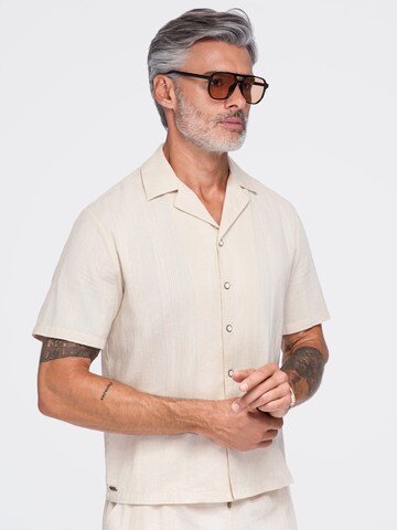 Ombre Regular fit Overhemd in Beige