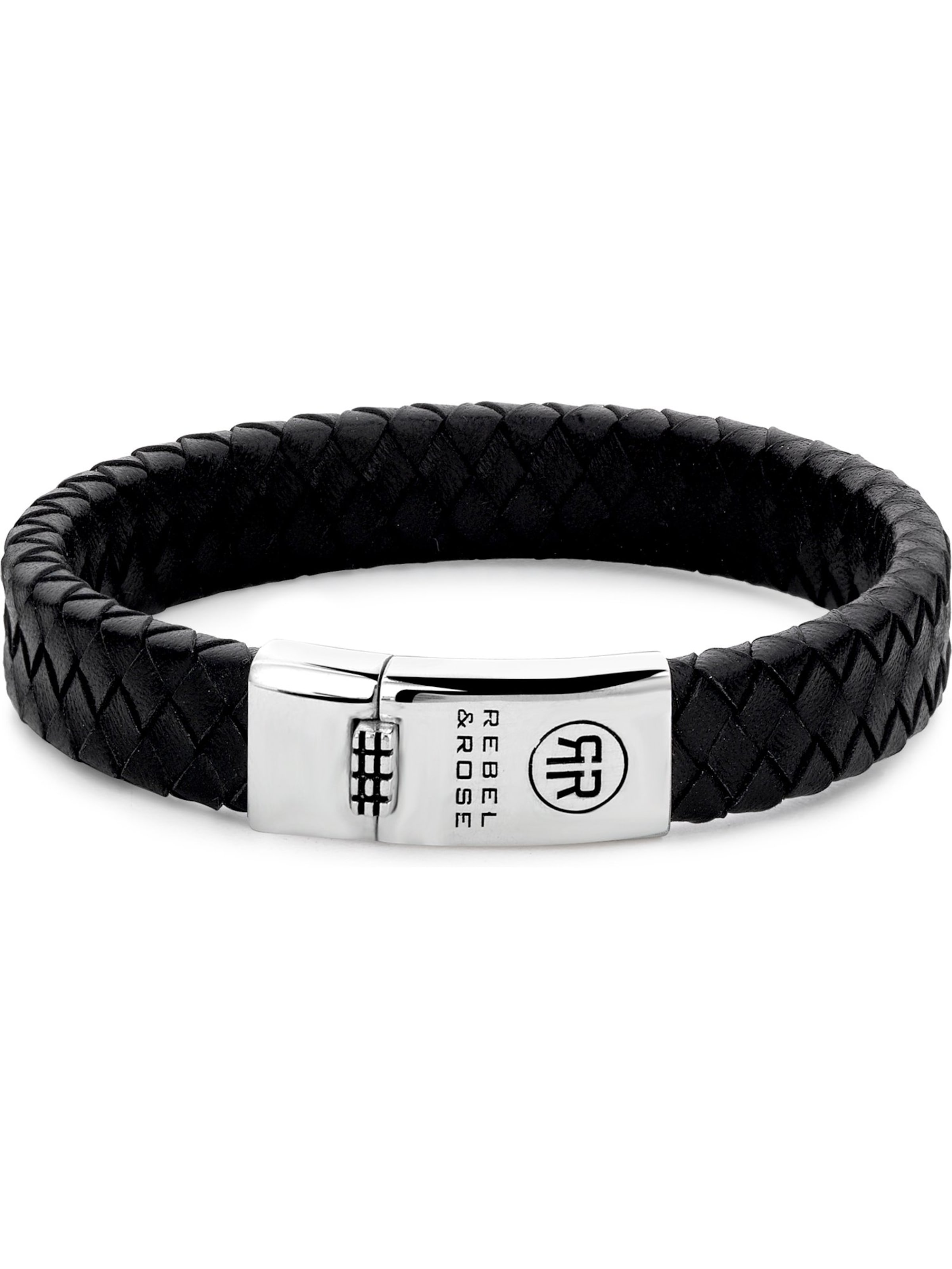 Rebel & Rose Bracelet in Black: front