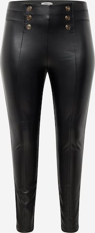 Regular Leggings 'STAR' de la ONLY Curve pe negru: față